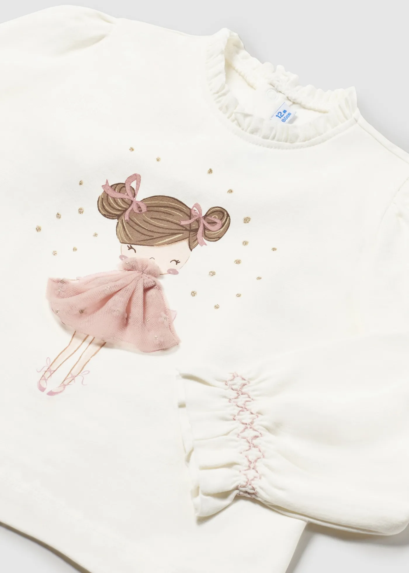 Best Camiseta vestir aplique tul bebé Bodies Y Camisetas