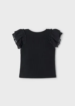 Best Sale Camiseta volantes gasa niña Camisetas Y Polos