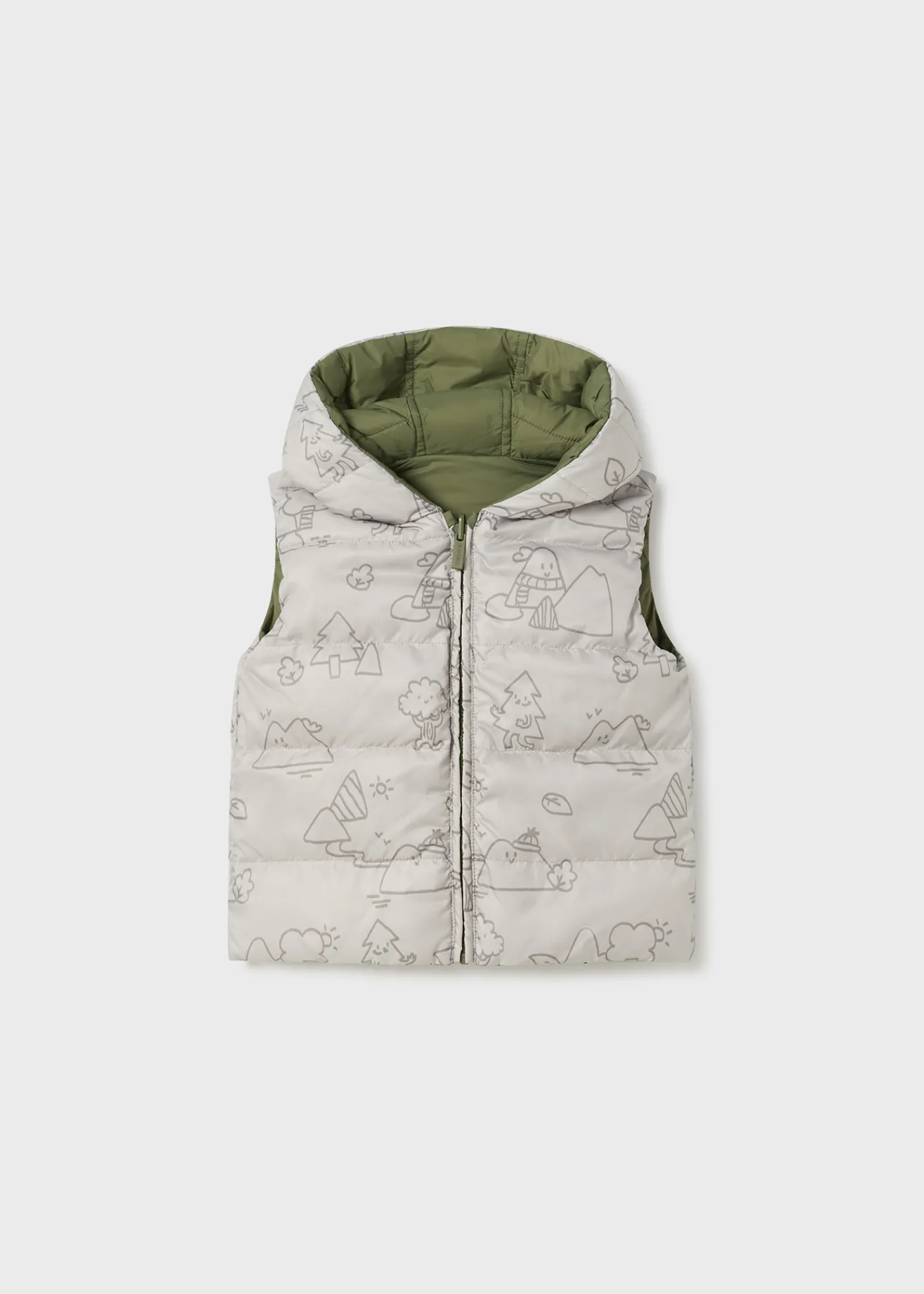 Discount Chaleco reversible acolchado bebé Abrigos Y Chaquetas