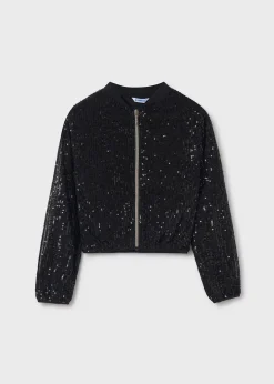 Outlet Chaqueta bomber lentejuelas chica Abrigos Y Chaquetas