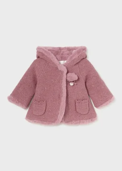 Best Chaqueta tricot con pelo recién nacida Rebecas