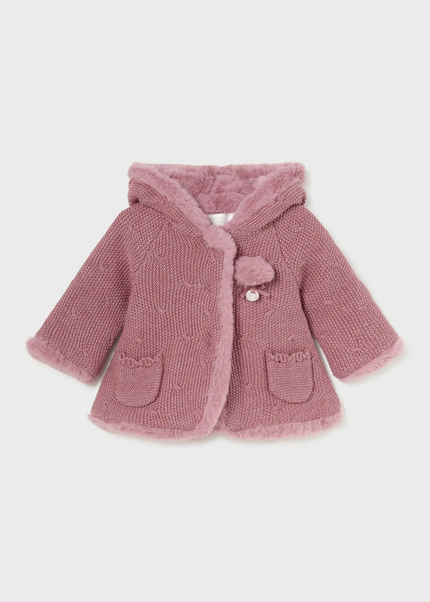 Best Chaqueta tricot con pelo recién nacida Rebecas
