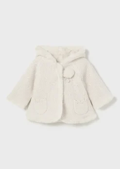 Cheap Chaqueta tricot con pelo recién nacida Rebecas