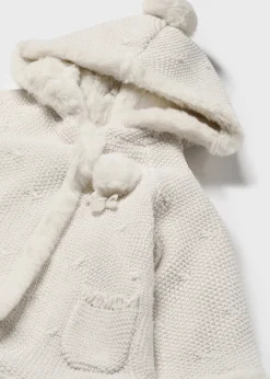 Cheap Chaqueta tricot con pelo recién nacida Rebecas