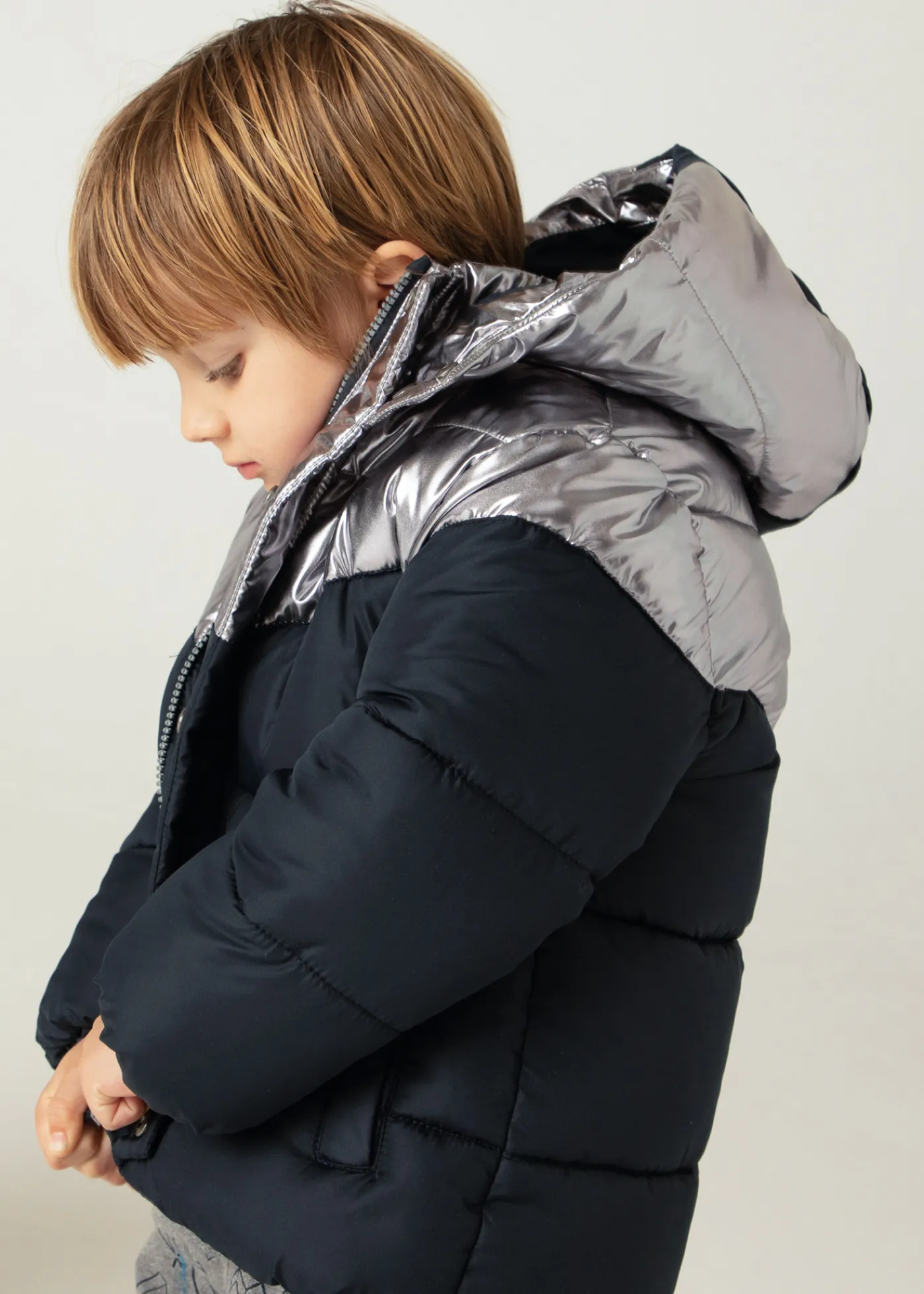 Outlet Chaquetón bicolor niño Abrigos Y Chaquetas