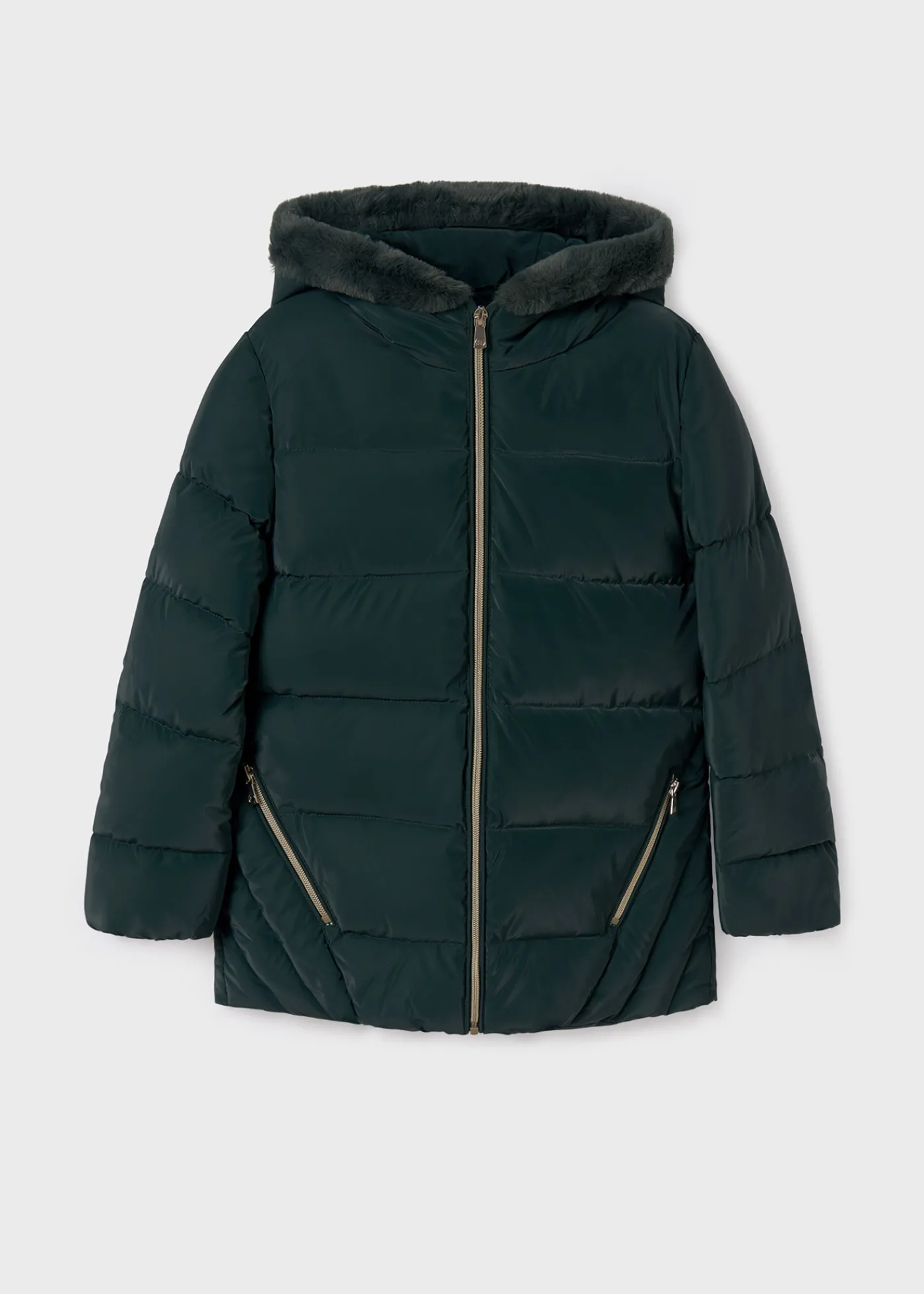 Hot Chaquetón capucha pelo chica Abrigos Y Chaquetas