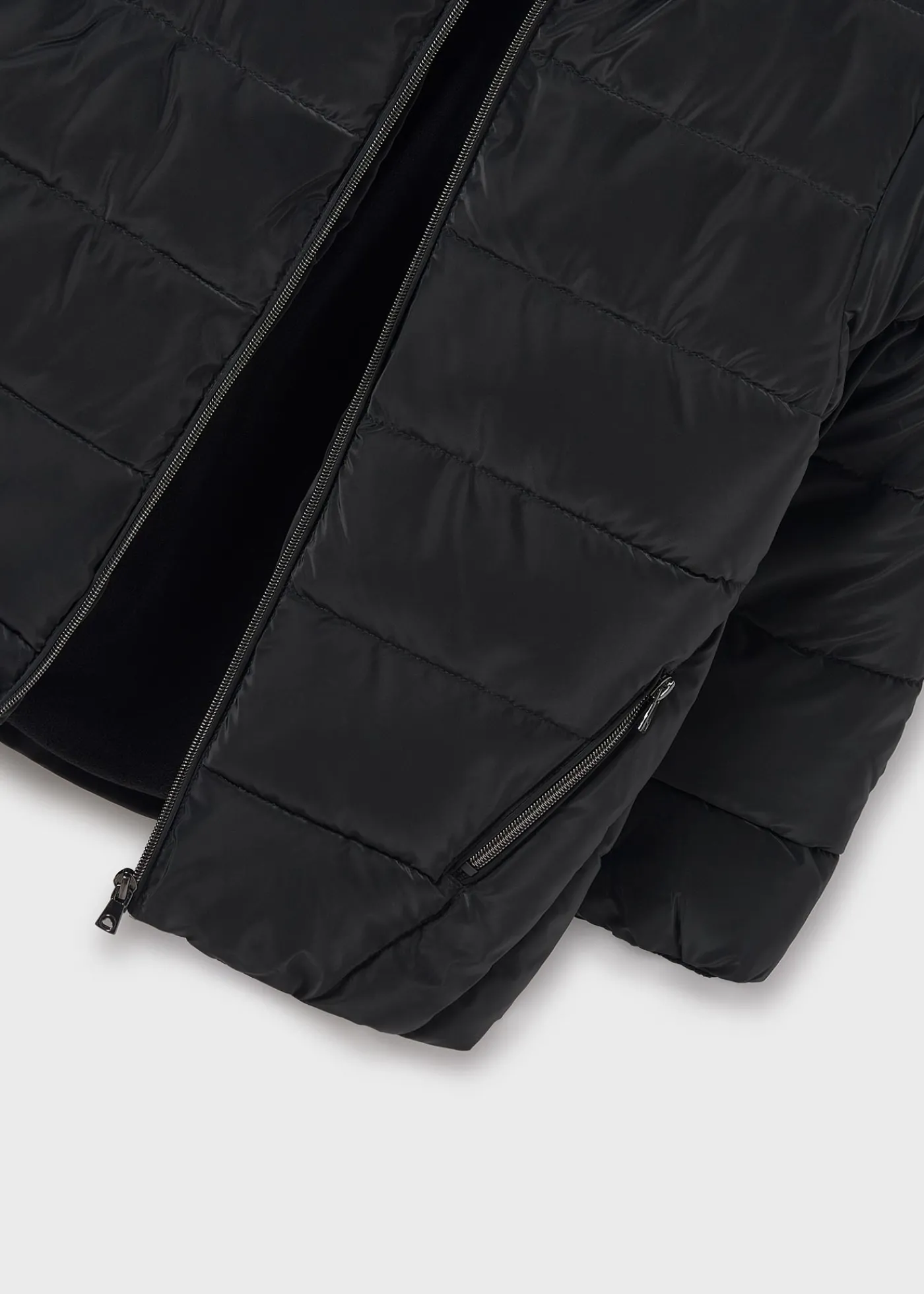 New Chaquetón capucha pelo chica Abrigos Y Chaquetas