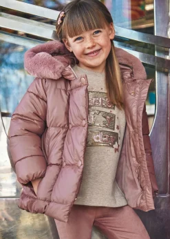 Outlet Chaquetón largo nacarado niña Abrigos Y Chaquetas