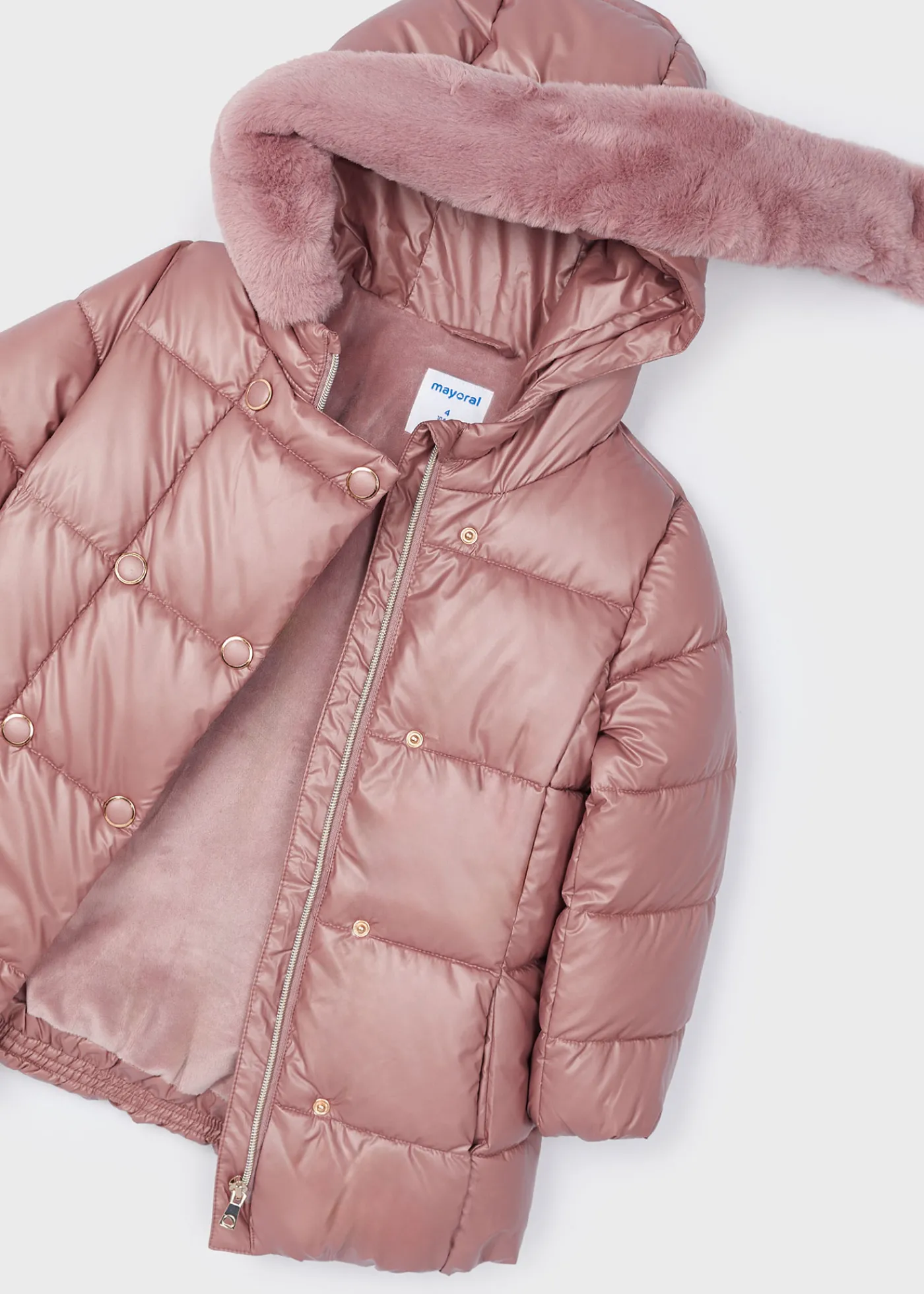 Outlet Chaquetón largo nacarado niña Abrigos Y Chaquetas