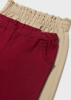 Shop Chándal 2 pantalones corazones bebé Chándals