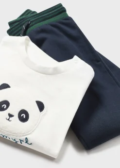 Cheap Chándal con camiseta panda bebé Chándals