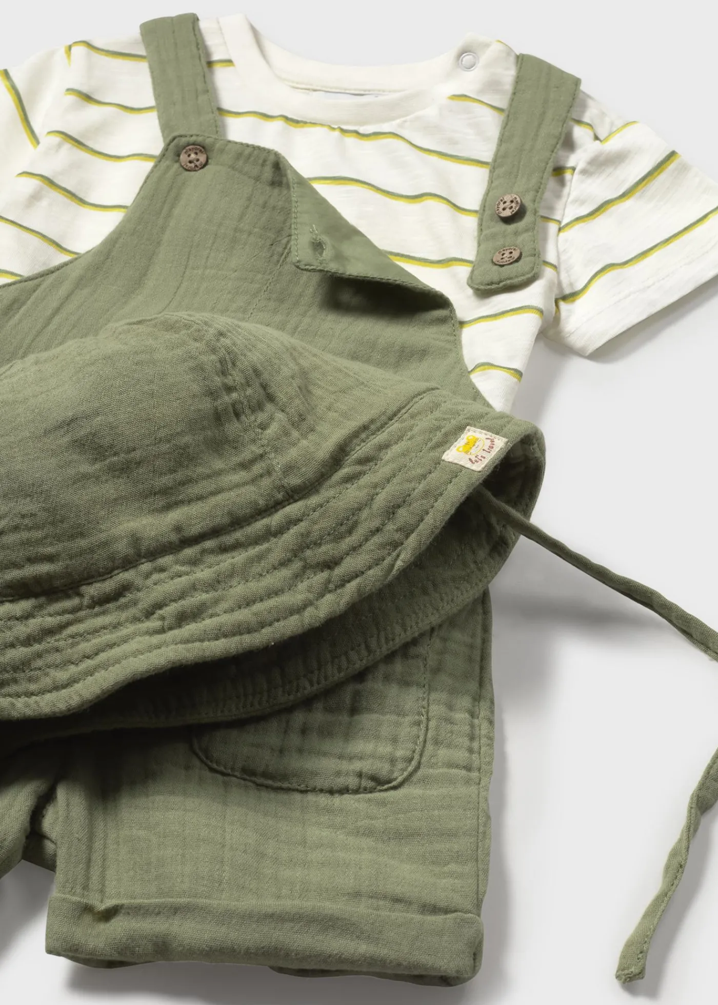 Discount Conjunto 3 piezas con gorro bebé Conjuntos