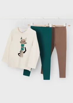 Clearance Conjunto 3 piezas gato niña Conjuntos