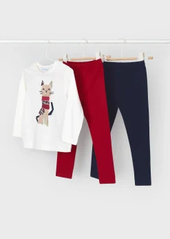 Outlet Conjunto 3 piezas gato niña Conjuntos