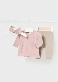 Cheap Conjunto 3 piezas tricot recién nacida Conjuntos