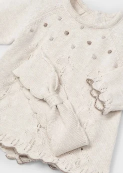 Clearance Conjunto 3 piezas tricot recién nacida Conjuntos