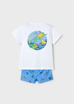 Fashion Conjunto bañador y camiseta protección solar niño Bañadores