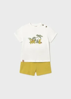 Discount Conjunto bermuda y camiseta jungla bebé Conjuntos