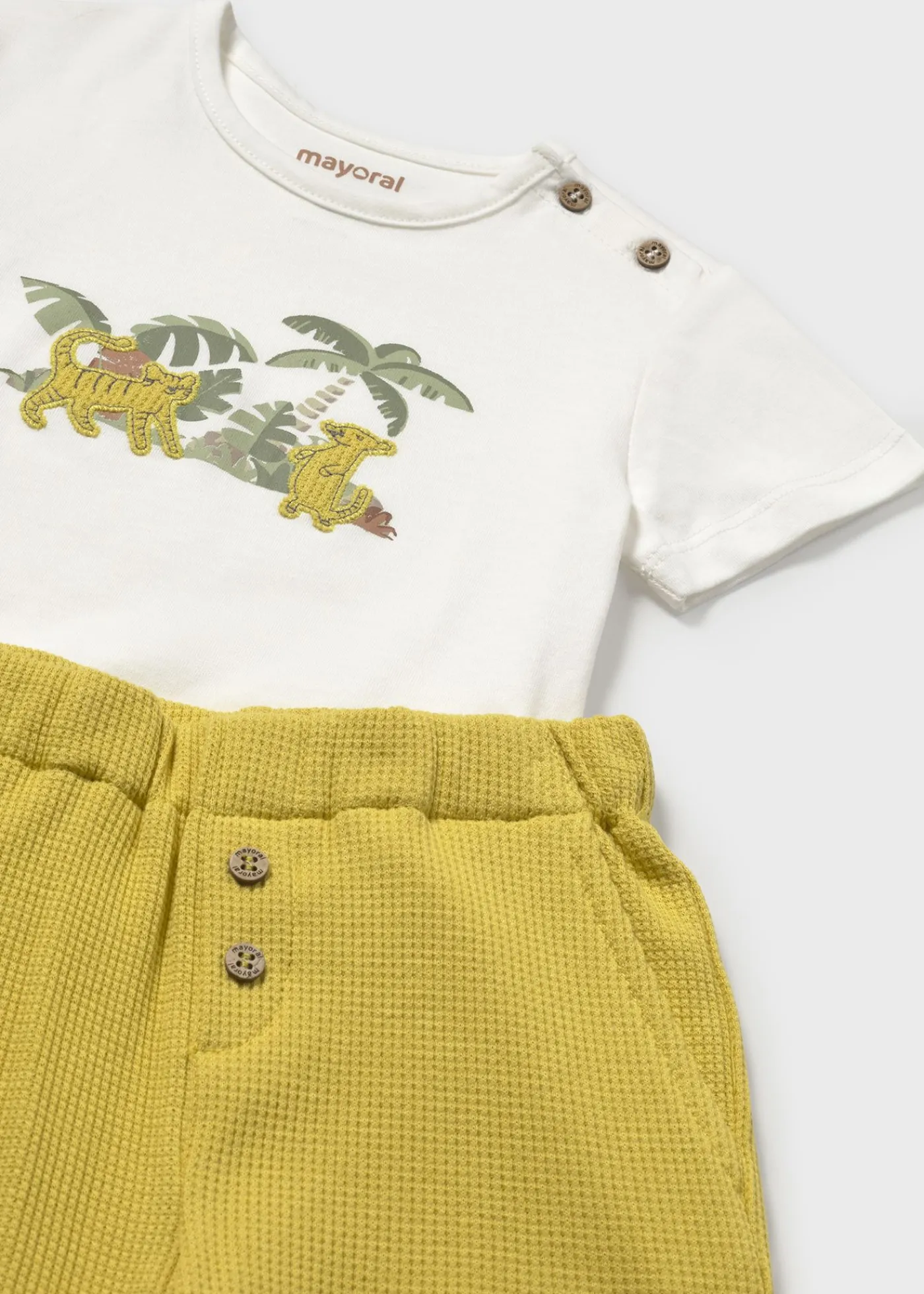 Discount Conjunto bermuda y camiseta jungla bebé Conjuntos