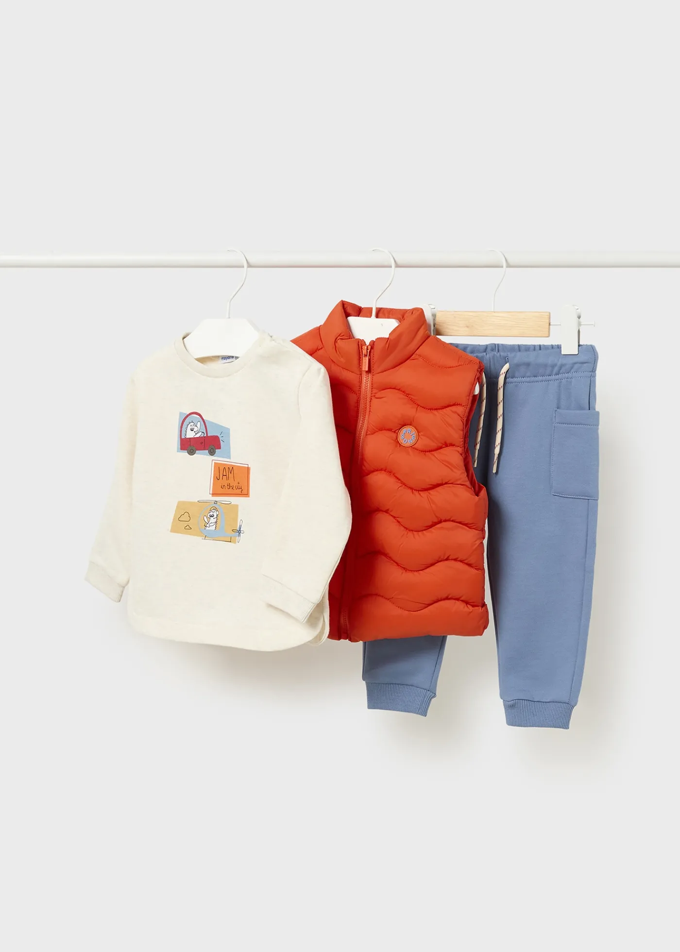 Fashion Conjunto chaleco 3 piezas bebé Conjuntos