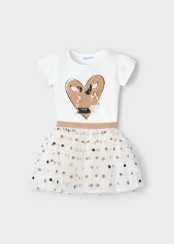 Cheap Conjunto falda tul y camiseta niña Conjuntos