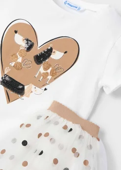 Cheap Conjunto falda tul y camiseta niña Conjuntos