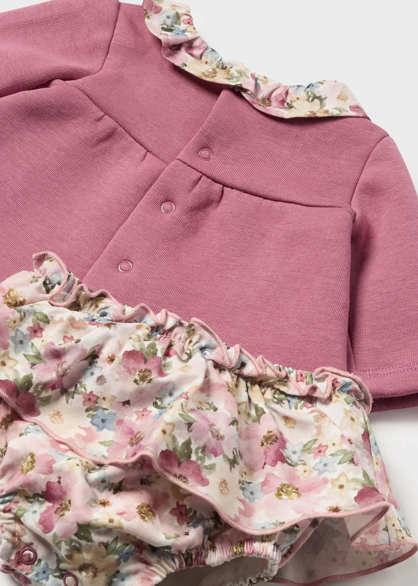 Flash Sale Conjunto falda y sudadera flores recién nacida Conjuntos