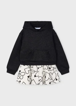 Shop Conjunto falda y sudadera metalizada niña Conjuntos