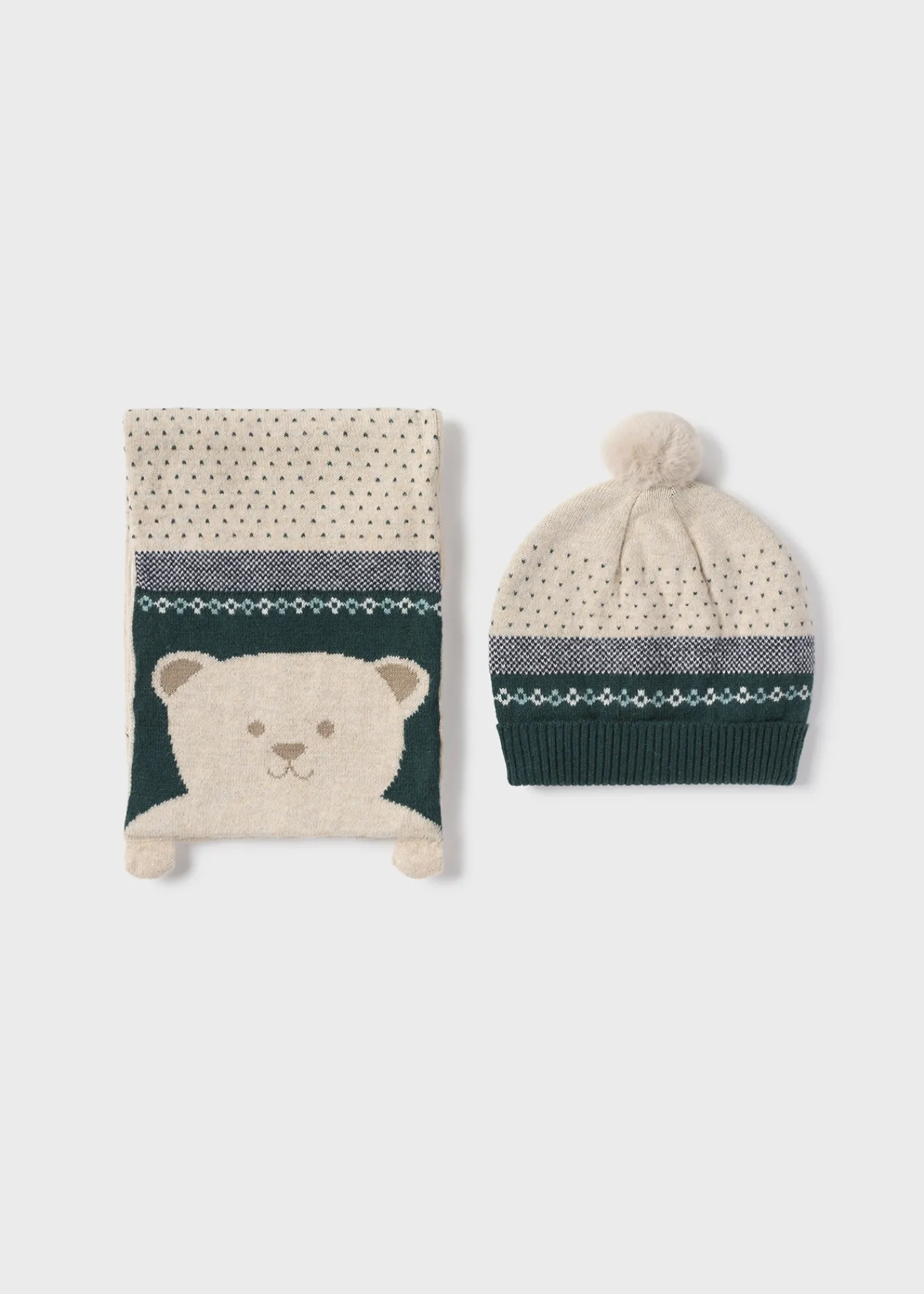 Fashion Conjunto gorro y bufanda oso bebé Accesorios Y Complementos