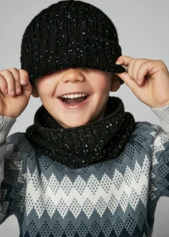 Fashion Conjunto gorro y cuello niño Accesorios Y Complementos