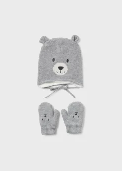 Best Conjunto gorro y manoplas oso bebé Accesorios Y Complementos
