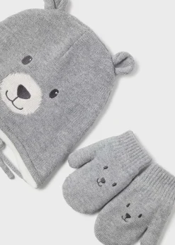 Best Conjunto gorro y manoplas oso bebé Accesorios Y Complementos