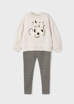 Best Sale Conjunto legging estampado y sudadera niña Conjuntos