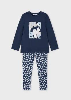 Best Sale Conjunto legging estampado y camiseta niña Conjuntos