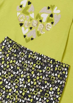 New Conjunto legging estampado y camiseta niña Conjuntos