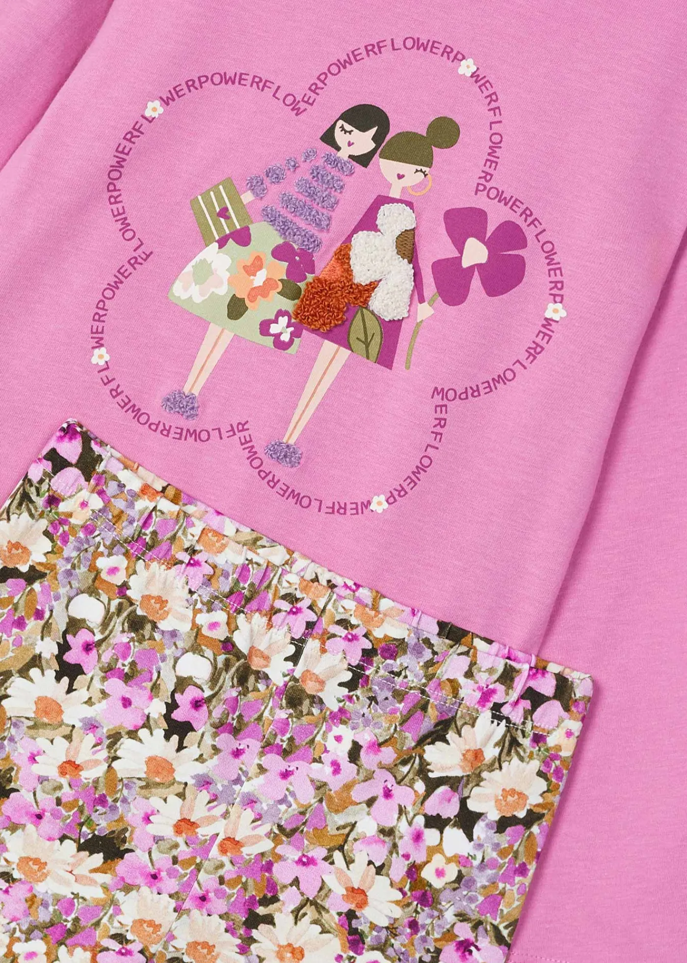 Online Conjunto legging estampado y camiseta niña Conjuntos