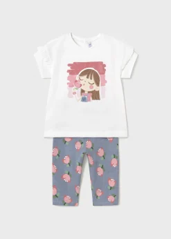 Clearance Conjunto legging estampado y camiseta bebé Conjuntos