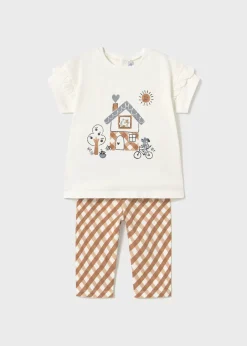 Sale Conjunto legging estampado y camiseta bebé Conjuntos