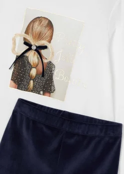 Flash Sale Conjunto legging terciopelo y camiseta niña Conjuntos