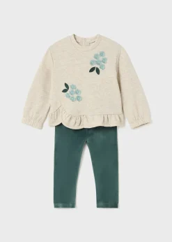 Store Conjunto legging y sudadera volante bebé Conjuntos
