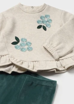 Store Conjunto legging y sudadera volante bebé Conjuntos