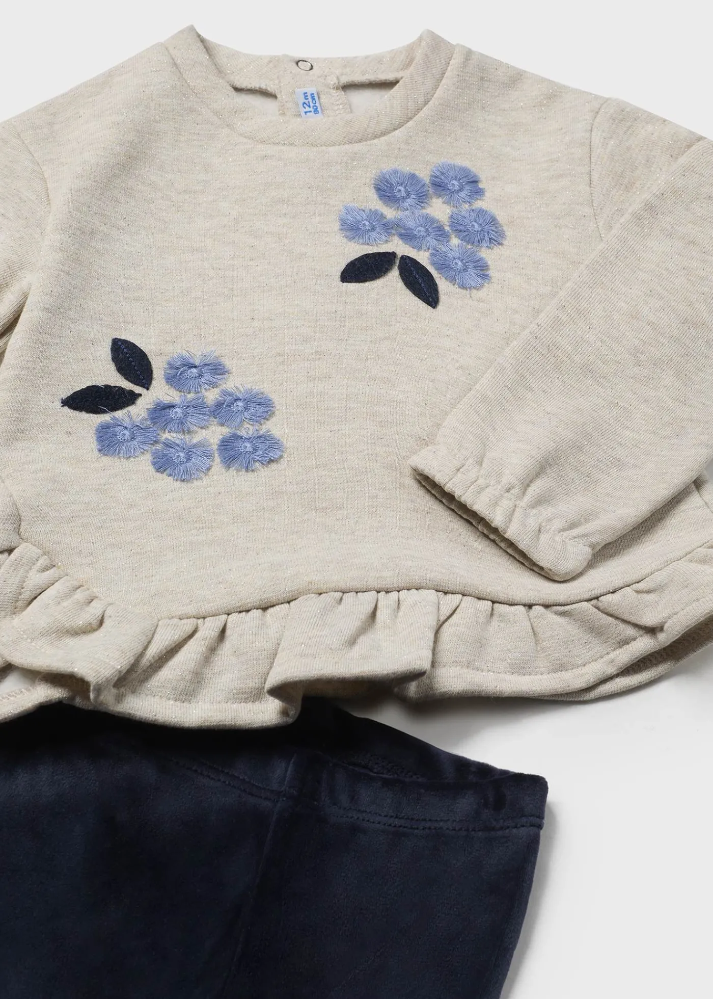 Cheap Conjunto legging y sudadera volante bebé Conjuntos