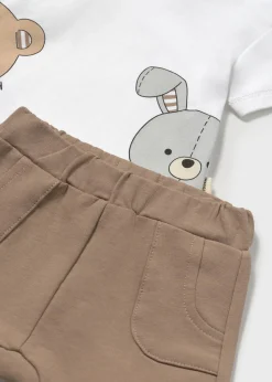 Store Conjunto pantalón corto y camiseta animales recién nacido Conjuntos
