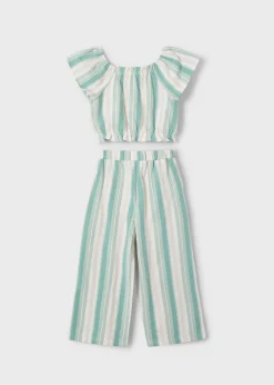 Discount Conjunto pantalón largo y camiseta rayas niña Conjuntos