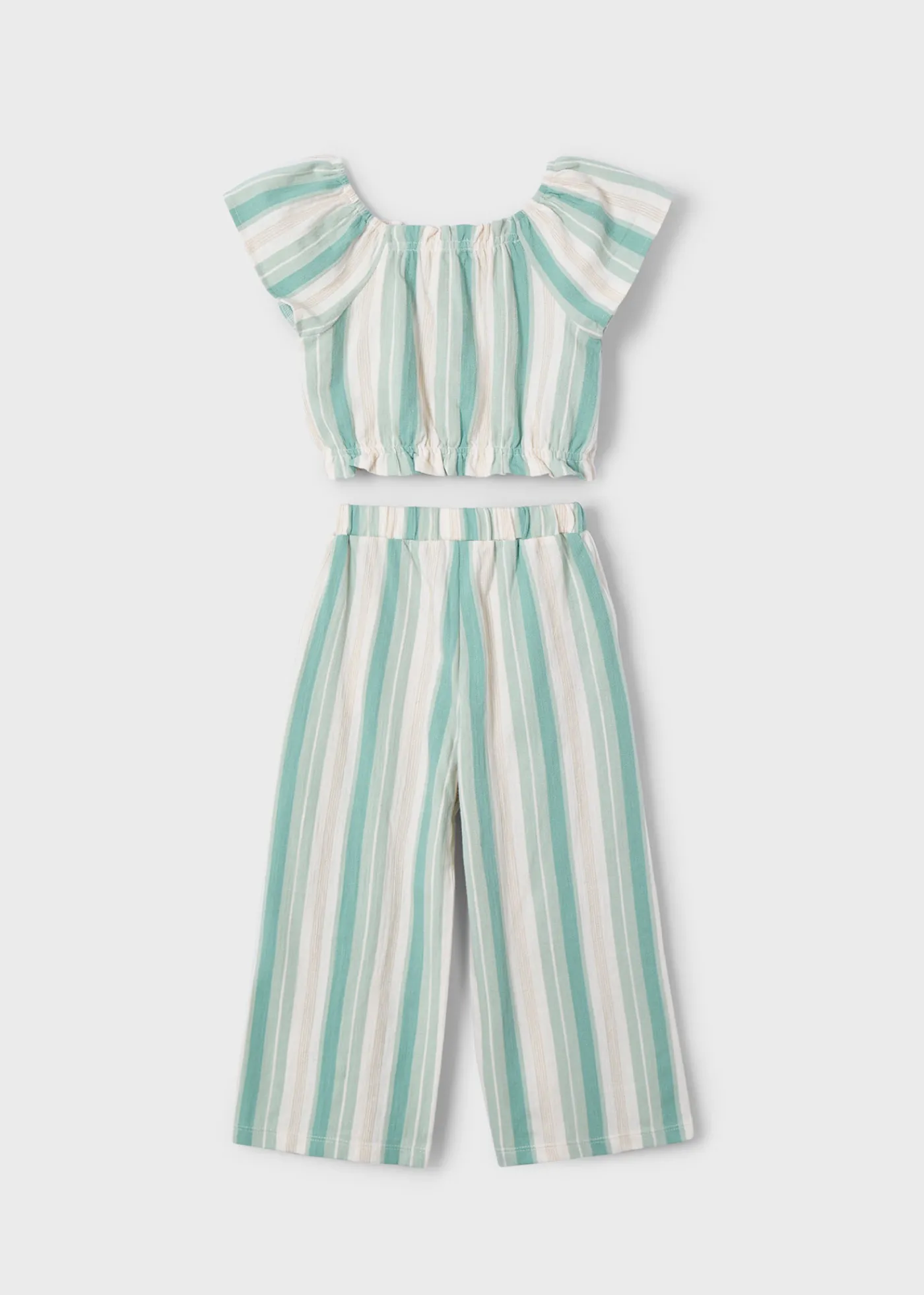 Discount Conjunto pantalón largo y camiseta rayas niña Conjuntos