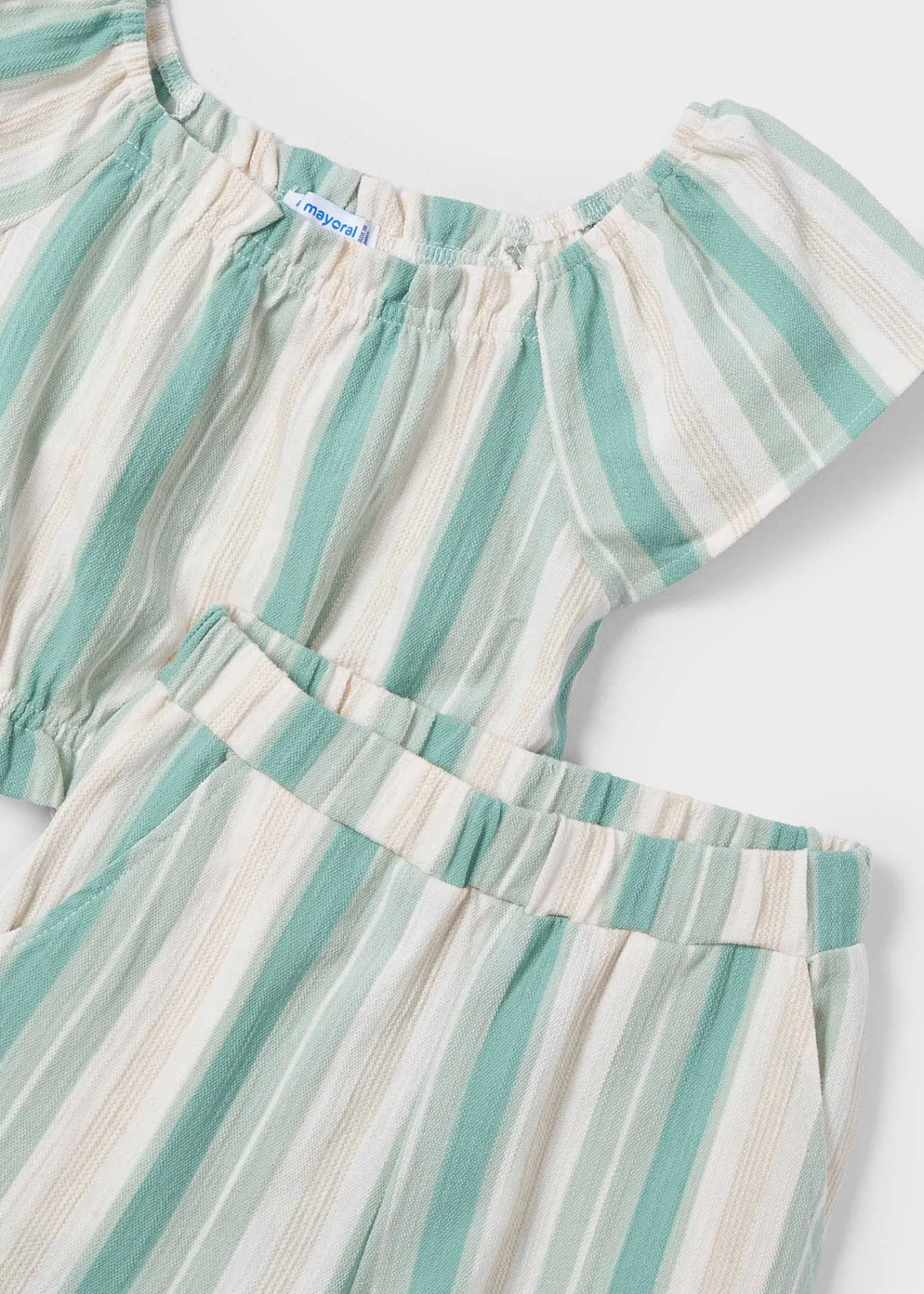 Discount Conjunto pantalón largo y camiseta rayas niña Conjuntos