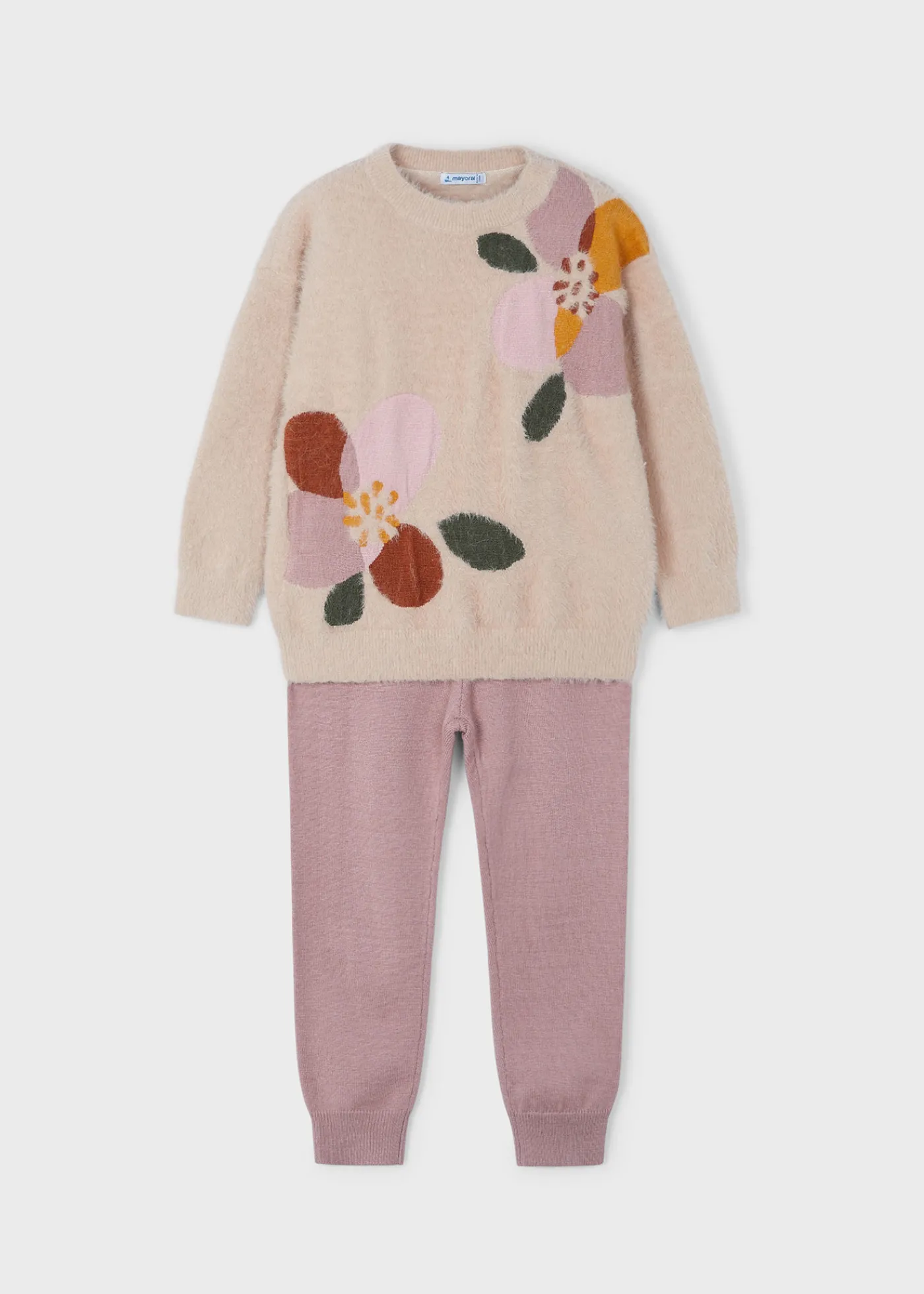 Cheap Conjunto pantalón tricot y jersey niña Conjuntos