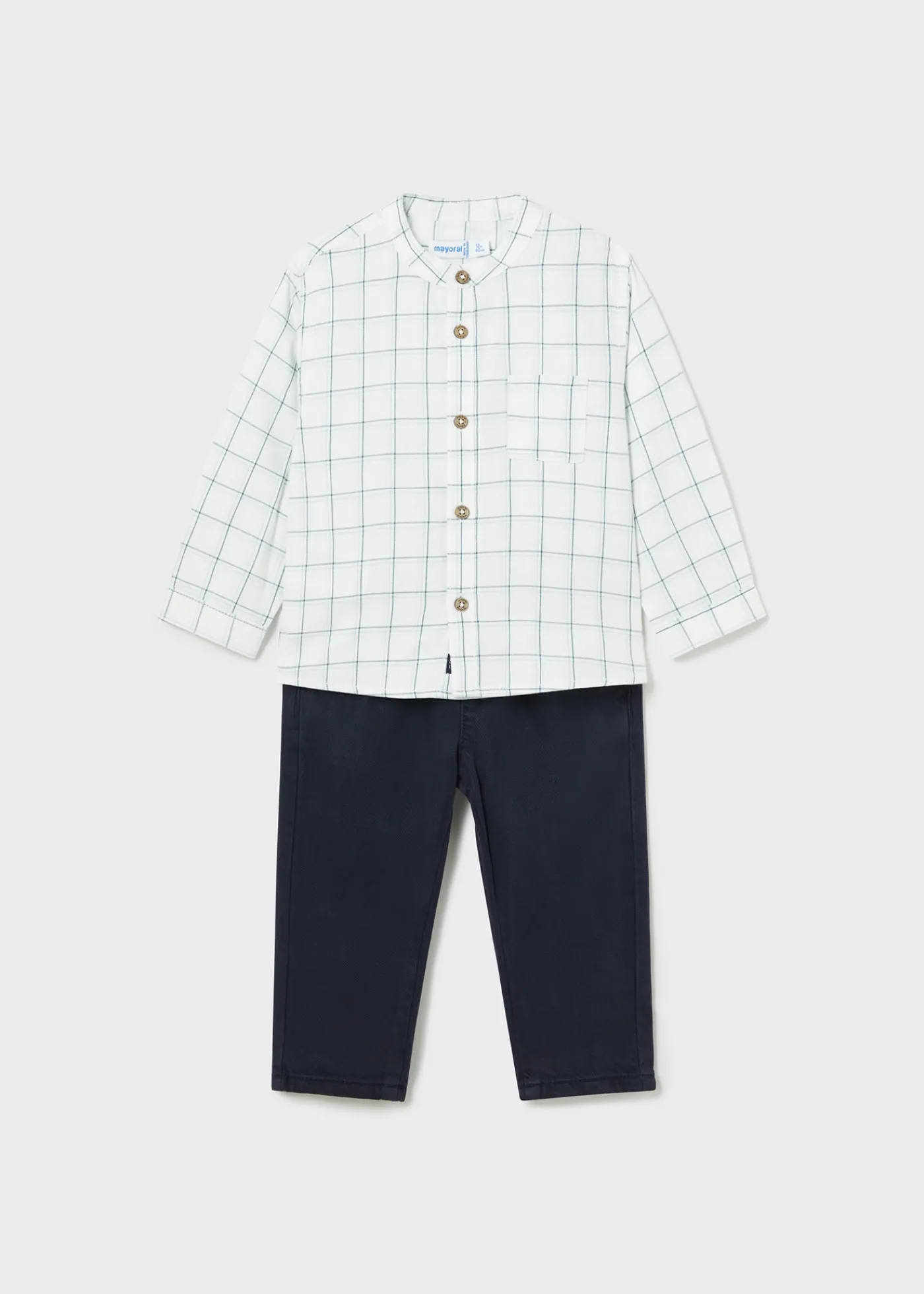 Cheap Conjunto pantalón y camisa cuadros bebé Conjuntos