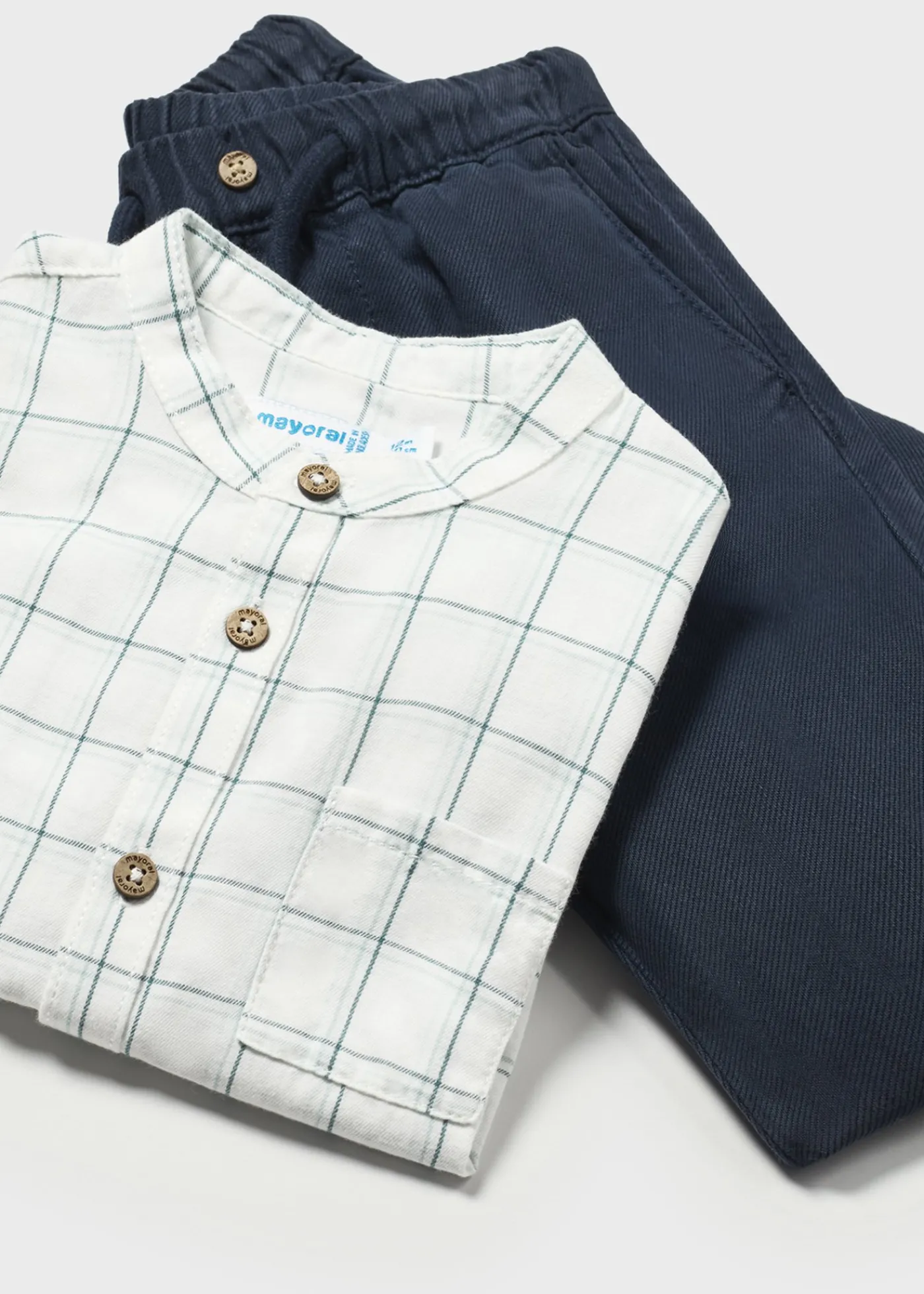 Cheap Conjunto pantalón y camisa cuadros bebé Conjuntos