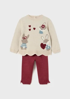 Outlet Conjunto pantalón y jersey tricot bebé Conjuntos